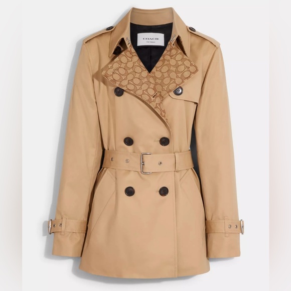 Coach Jackets & Blazers - Signature Lapel Short Trench Coat